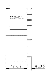 Pin and Transformer Height - EE20-03