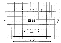 Print Layout - EI66 Transformer