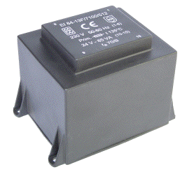 EI84 - Encapsulated Transformer - Vertical Mount - 120VA 50/60Hz